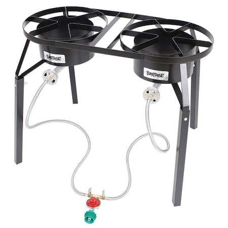 Bayou Classic Bayou Classic DB250 Dual Burner Gas Cooker with Ext. Legs DB250